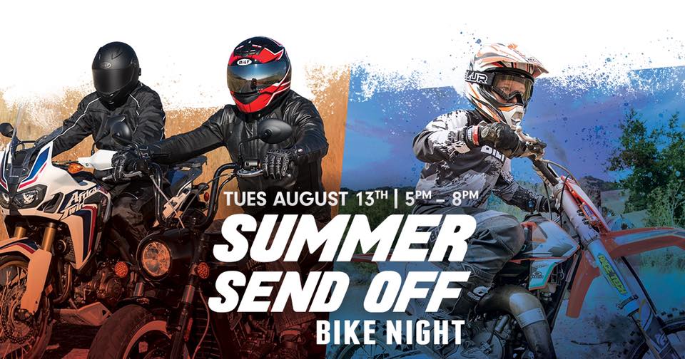 Summer Sendoff Bike Night - Aug 13, 2019 | Cycle Gear