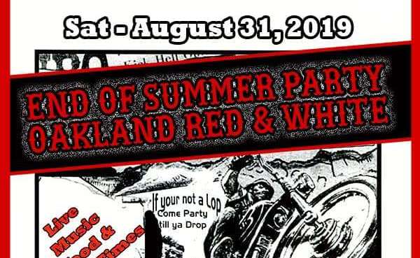 End of Summer Party | Oakland Red & White