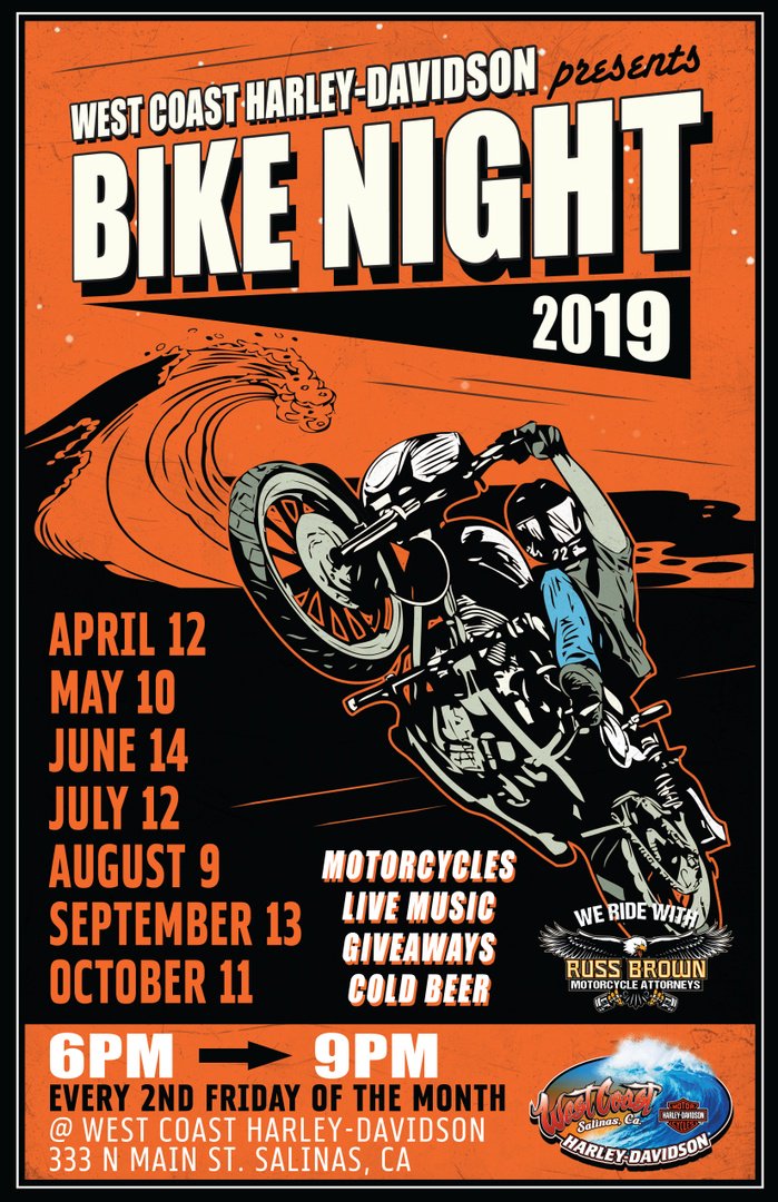 West Coast HarleyDavidson Bike Night Salinas, CA 2nd Fridays