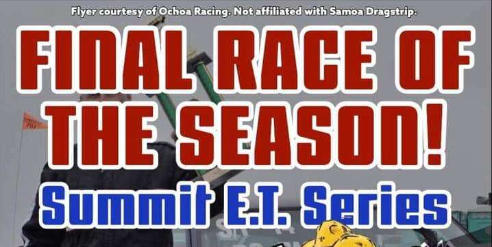 Samoa Dragstrip - Final Race of the Season Sept 26-27, 2020