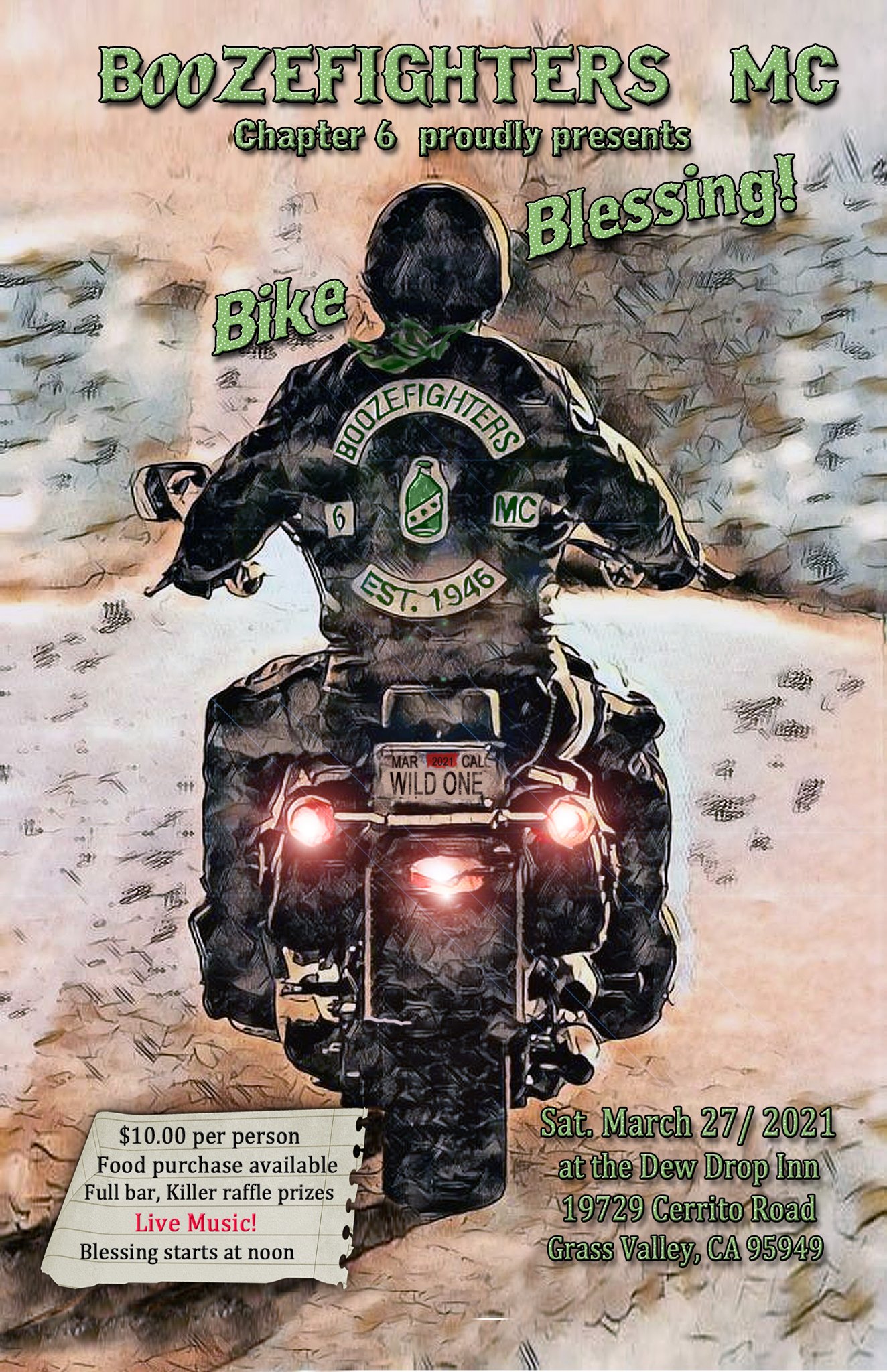 Boozefighters MC Chapter 6 Bike Blessing