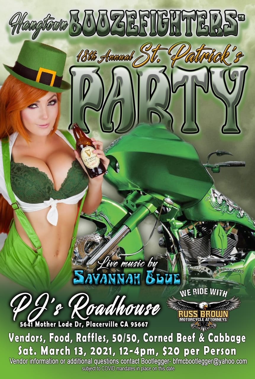 Hangtown Boozefighters St. Patrick's Party 2021