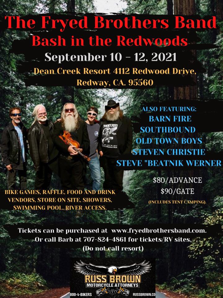 The Fryed Brothers Band Bash in the Redwoods 2021