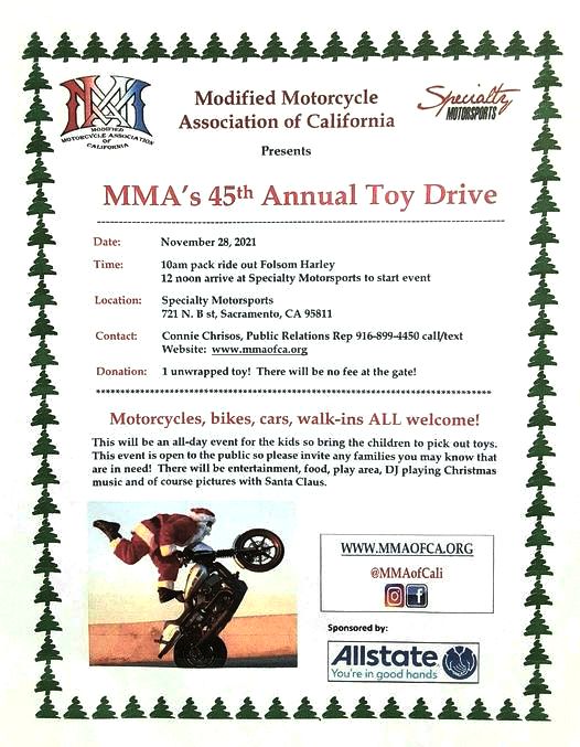 MMA Toy Drive 2021