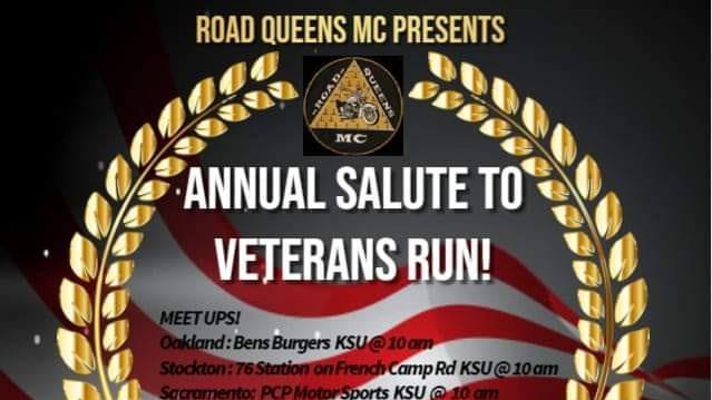 Road Queens MC Annual Salute to Veterans Run