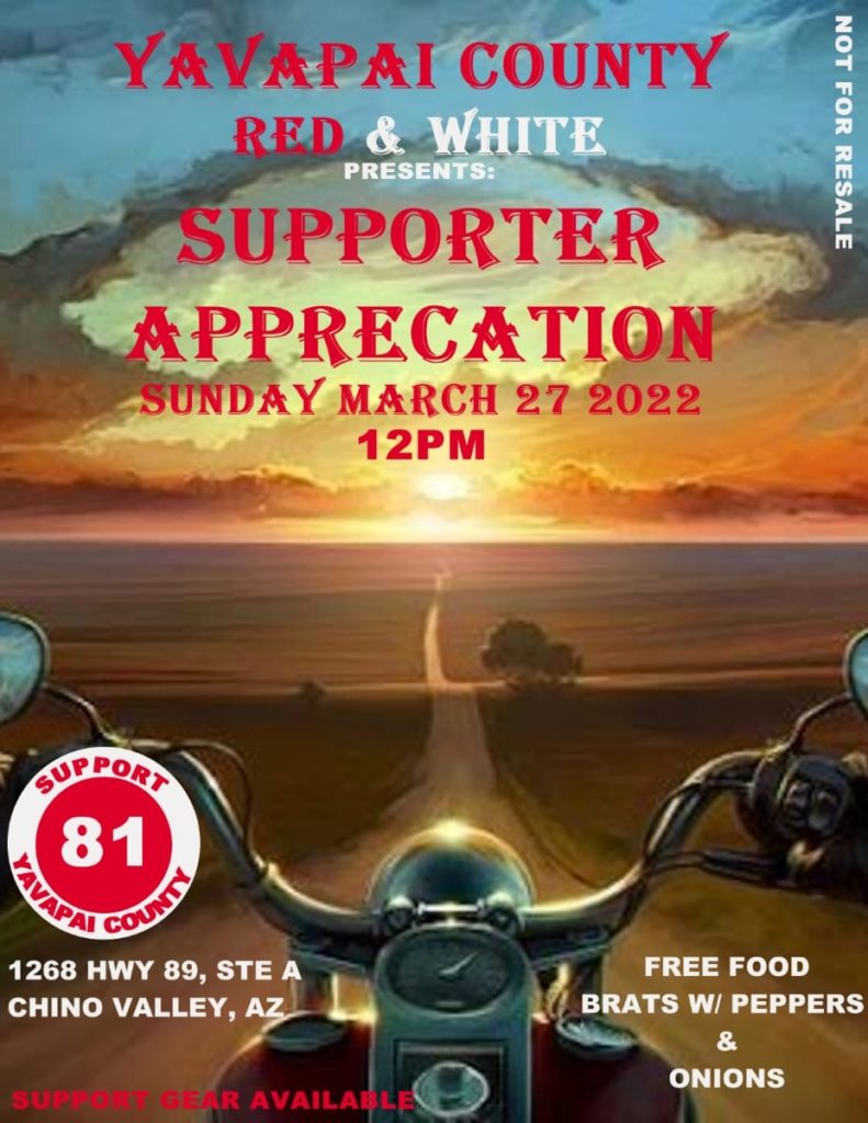 Yavapai County Red & White Supporter Appreciation