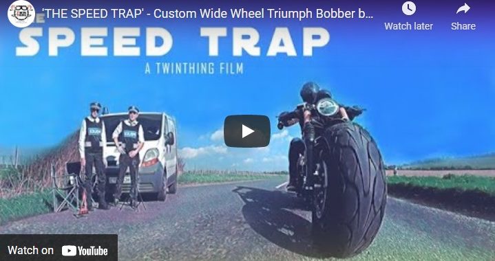 'THE SPEED TRAP' - Custom Wide Wheel Triumph Bobber by TWINTHING CUSTOM MOTORCYCLES