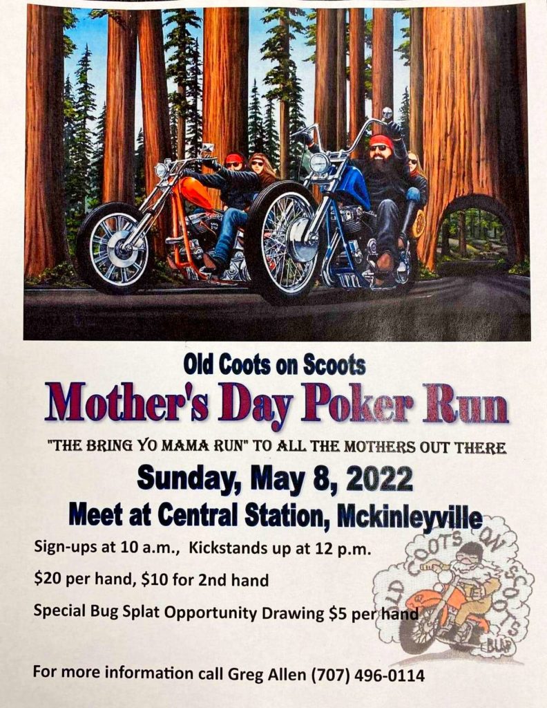 Old Coots on Scoots Mother's Day Poker Run May 8, 2022