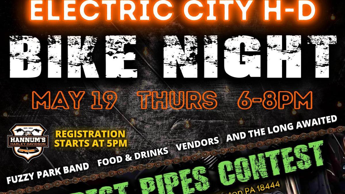 Electric City H-D BIKE NIGHT & LOUDEST PIPES CONTEST May 19, 2022 | Scranton, Pennsylvania