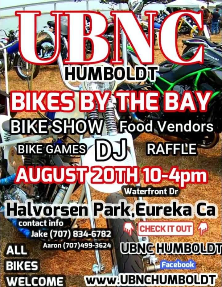 UBNC Humboldt Bikes By The Bay Bike Show Aug 20, 2022