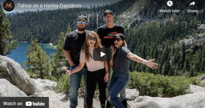 Tahoe on a Harley-Davidson, Matt Laidlaw Harley-Davidson