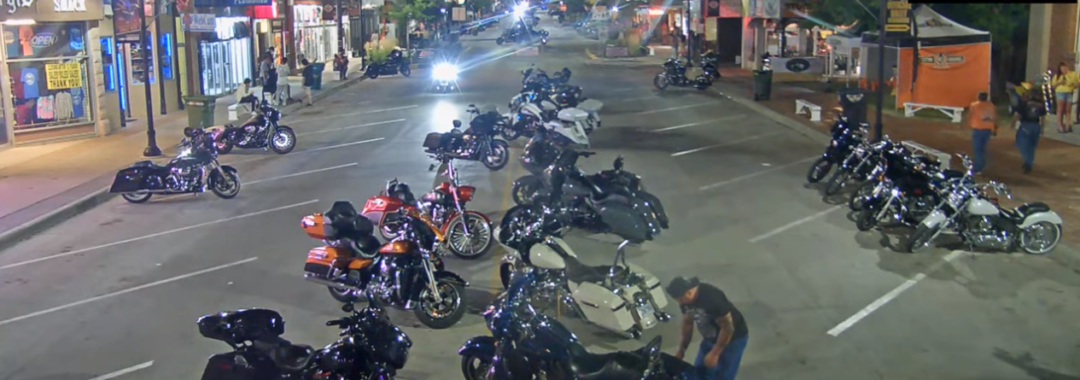 Live Streaming Webcam from Tower Stand Downtown Sturgis SD