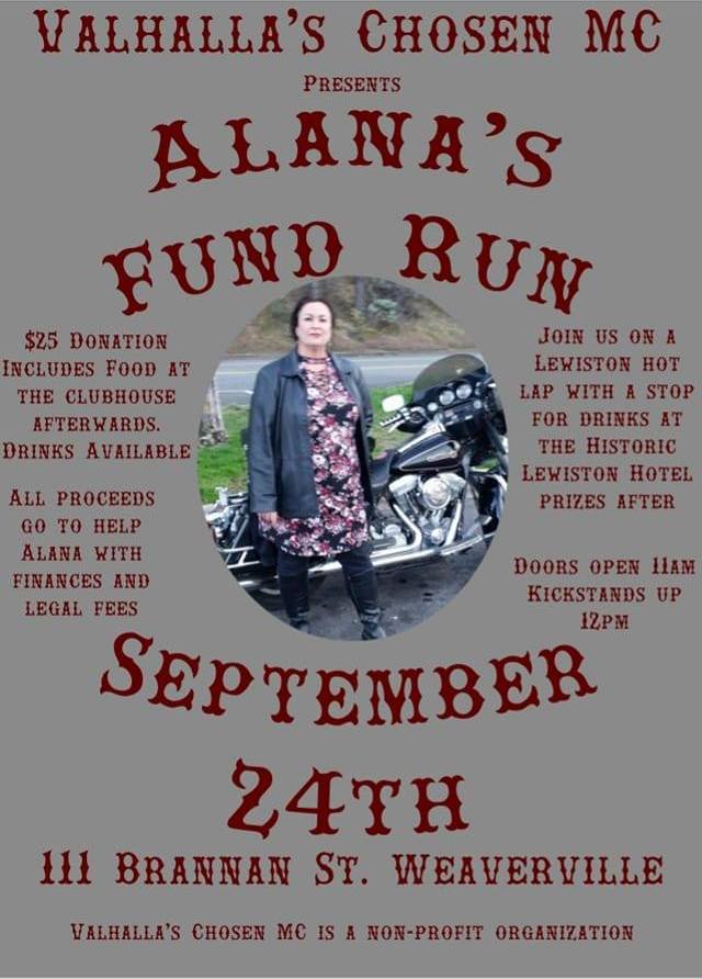 Alana's Fund Run Sept 24, 2022