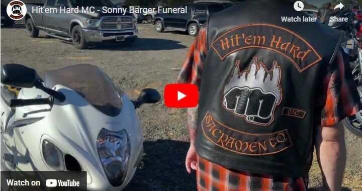 Hit'em Hard MC at Sonny Barger Funeral