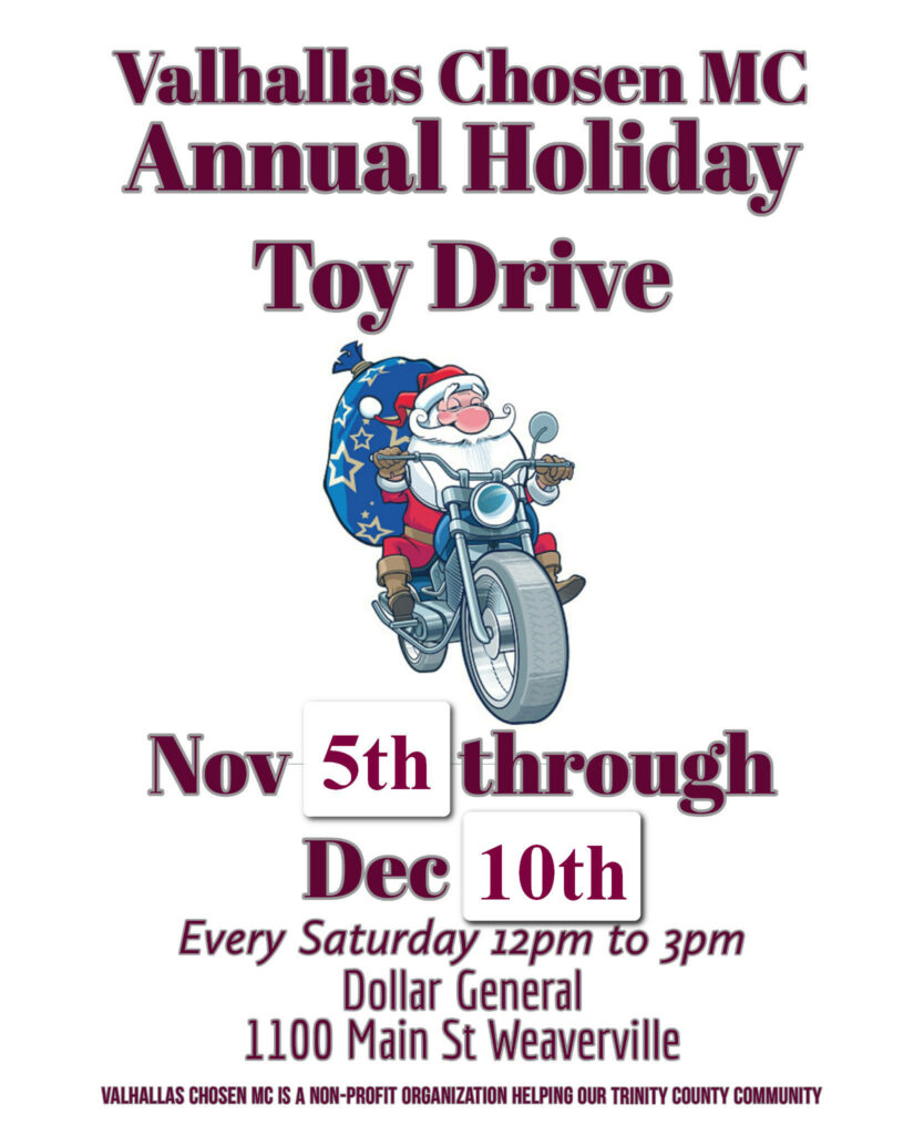 Valhalla's Chosen MC Annual Holiday Toy Drive 2022 - Weaverville, CA