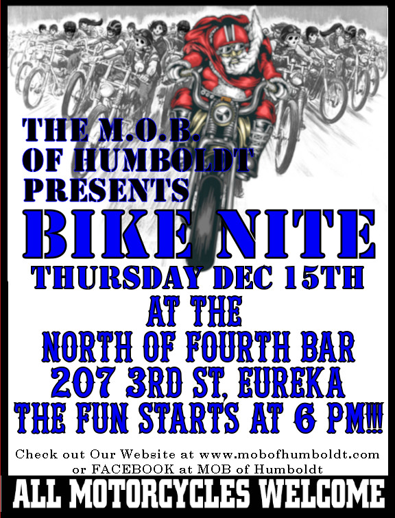 M.O.B. of Humboldt Bike Nite December 15, 2022