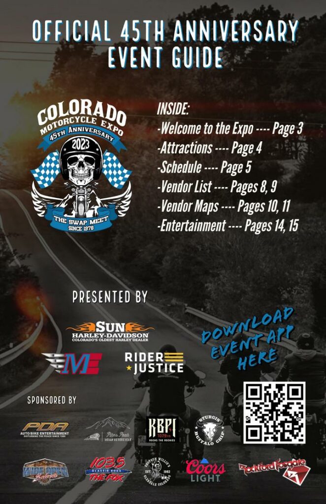Colorado Motorcycle Expo 2023 Event Guide Program