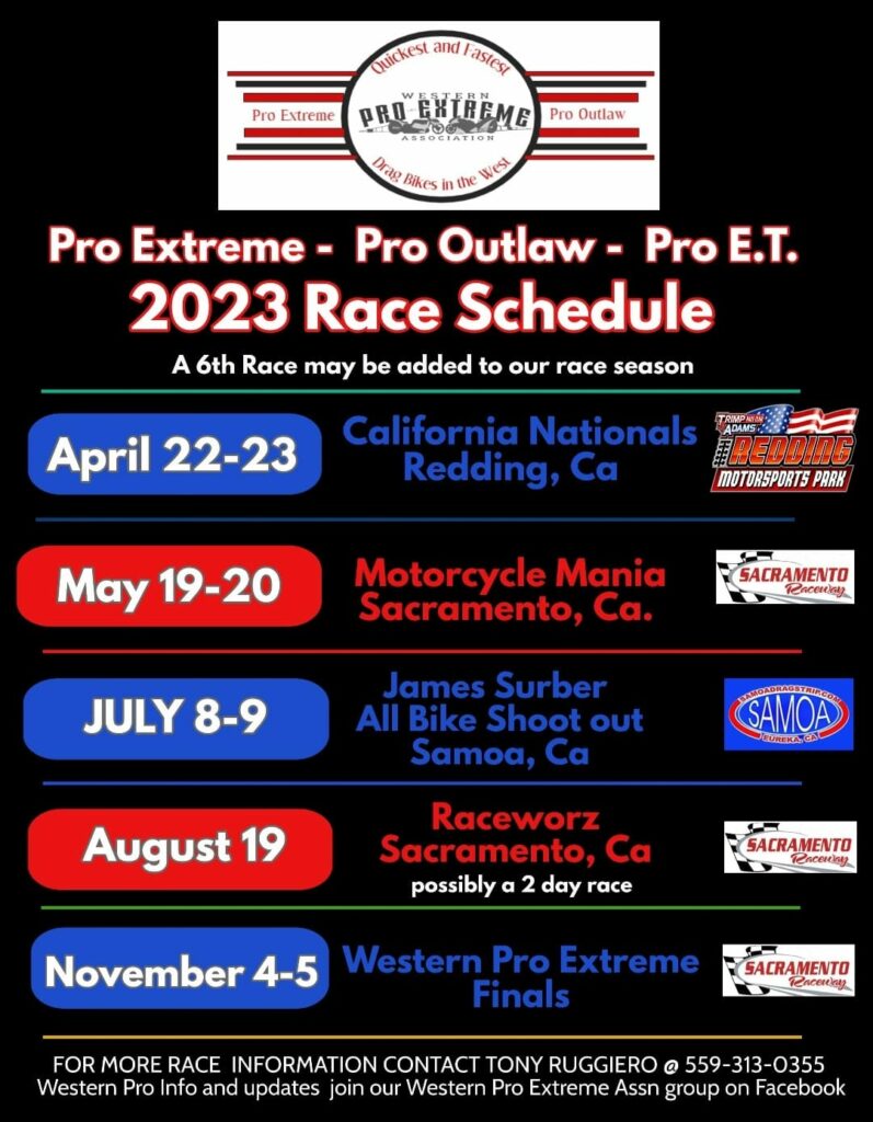 Western Pro Extreme Association 2023 Race Schedule