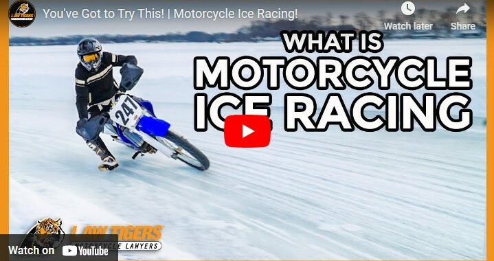 Motorcycle Ice Racing in Minnesota - Law Tigers Motorcycle Lawyers
