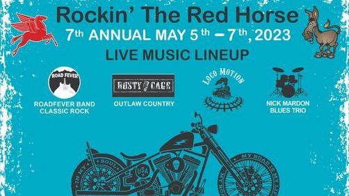 Rockin' the Red Horse Poker Run and Bike Show w/ Seattle Cossacks Motorcycle Stunt Team