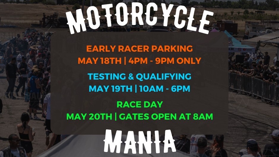 Motorcycle Mania Motorcycle Drags @ Sacramento Raceway
