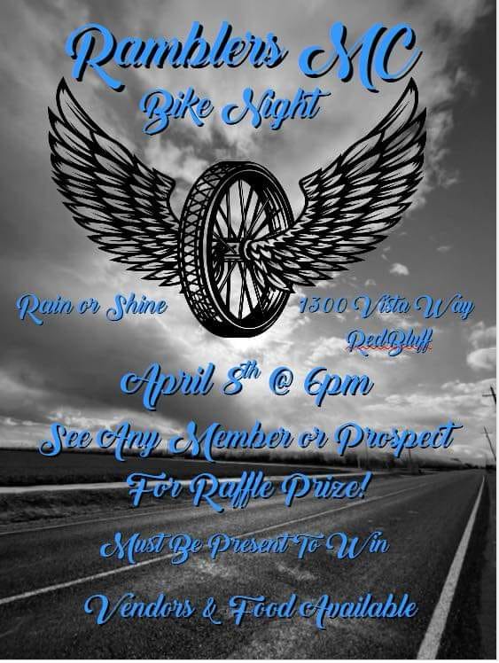 Ramblers MC Bike Night April 8, 2023 Red Bluff CA
