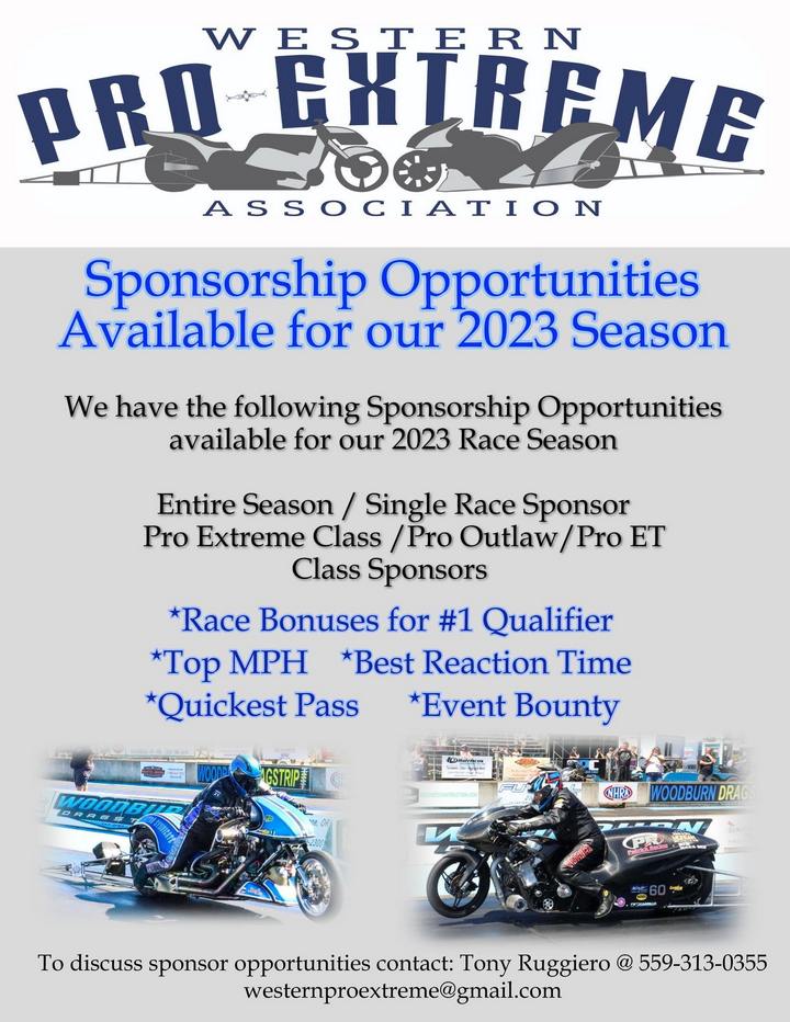 Western Pro Extreme 2023 Sponsorship Opportunities