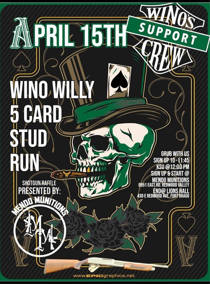 Wino Willy 5 Card Stud Run