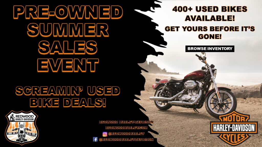 Redwood Harley-Davidson Pre-Owned Summer Sales Event