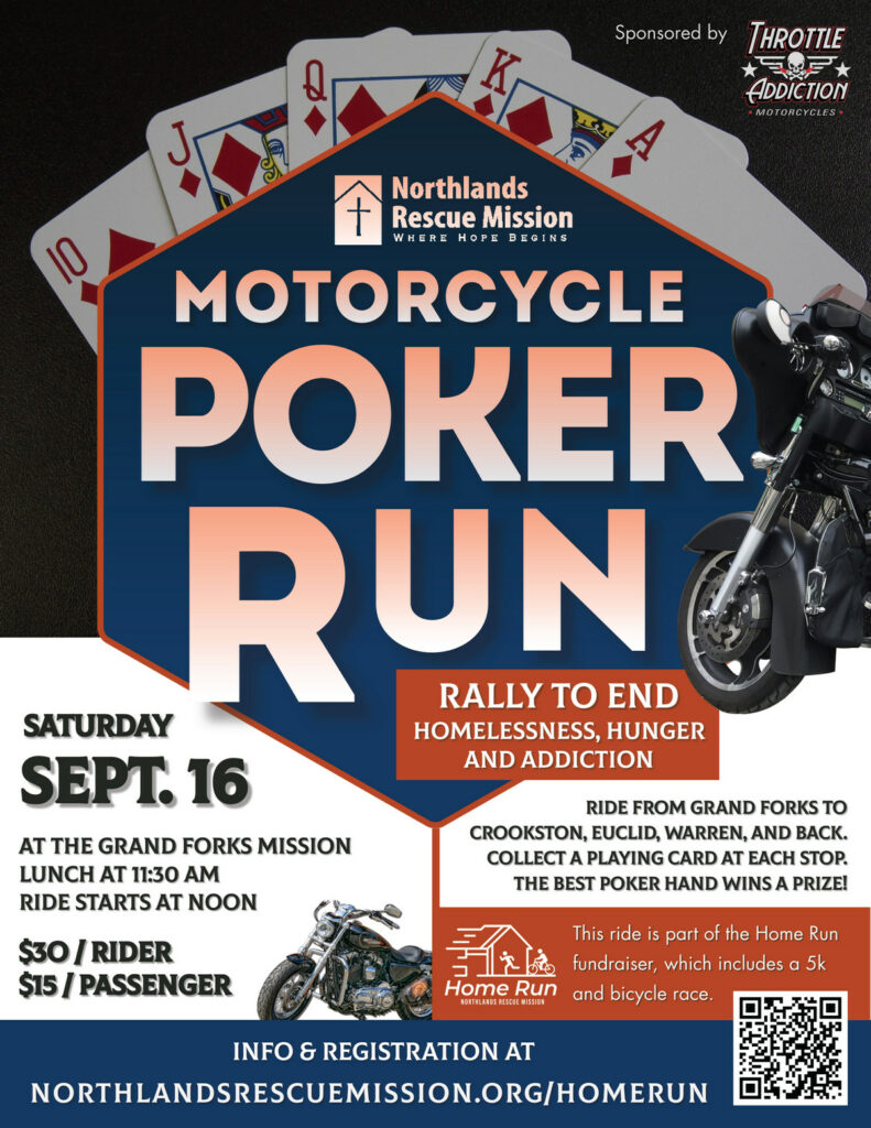 Northlands Rescue Mission Motorcycle Poker Run Grand Forks ND