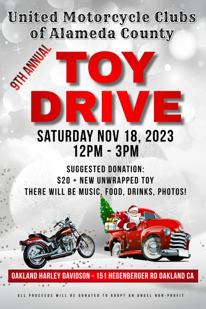 United Motorcycle Clubs of Alameda County Toy Drive 2023 Nov 18