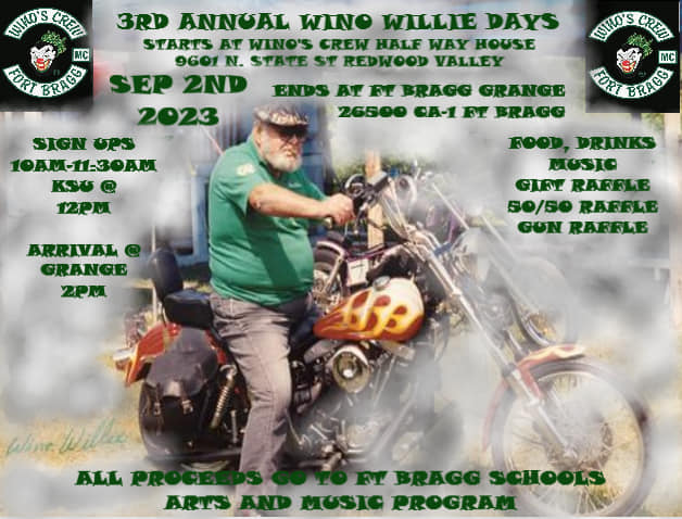 3rd Annual Wino Willie Days 2023 - Wino's Crew