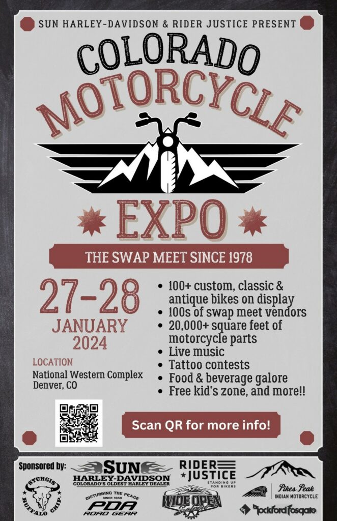 Colorado Motorcycle Expo 2024 poster