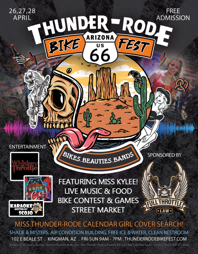 Thunder-Rode BikeFest 2024 Kingman, AZ poster