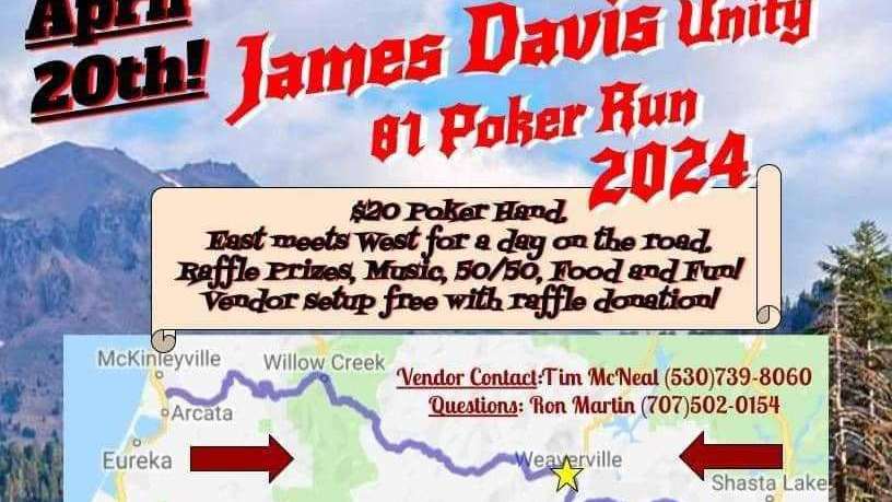 James Davis Unity 81 Poker Run 2024 | East meets West: Humboldt-Shasta